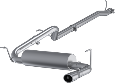 2012-2018 Wrangler/ Unlimited Cat-Back, Single Rear Exit Exhaust, S5526BLK