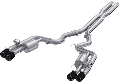 2024-2025 Mustang Cat-Back, Quad Rear Exit Exhaust, S72553CF