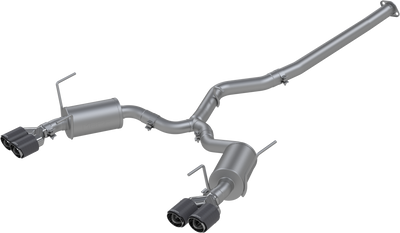 2011-2014 WRX/ STI Cat-Back, Quad Rear Exit Exhaust, S48003CF