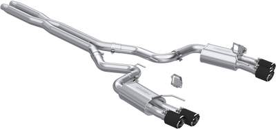 2024-2025 Mustang Cat-Back, Quad Rear Exit Exhaust, S72803CF