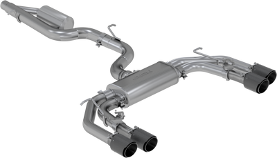 2015-2020 S3 Cat-Back, Quad Rear Exit Exhaust, S46043CF