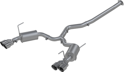 2011-2014 WRX/ STI Cat-Back, Quad Rear Exit Exhaust, S48003CF