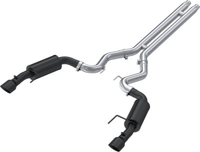 2015-2017 Mustang Cat-Back, Dual Rear Exit Exhaust, S7239BLK